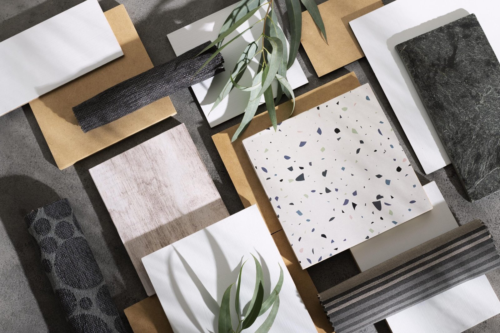 Vue de dessus sur des planches de Matériau MDF